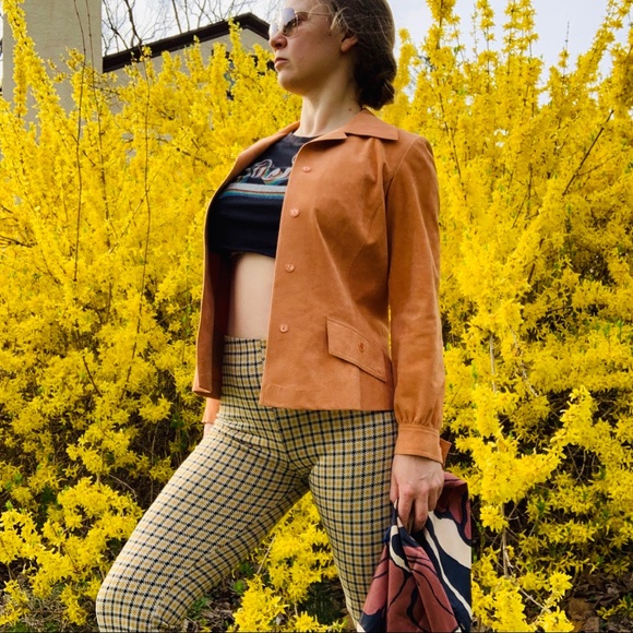 UO Modern Vintage Plaid Tattersall Hi Waist Pants - Picture 8 of 16